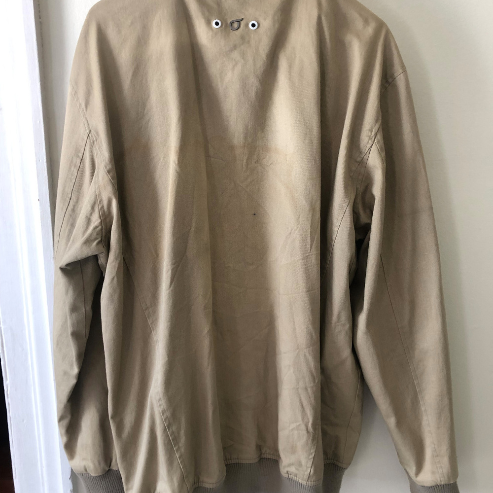 High-quality Beige Streetwear Bomber Jacket